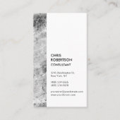Verticaal grijs Witte Minimale Moderne Visitekaartje (Voorkant)