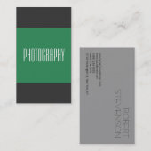 Verticaal grijs Zee Groen Fotografie Visitekaartje (Voorkant / Achterkant)