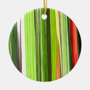 Verticaal groen Abstract 422 Keramisch Ornament