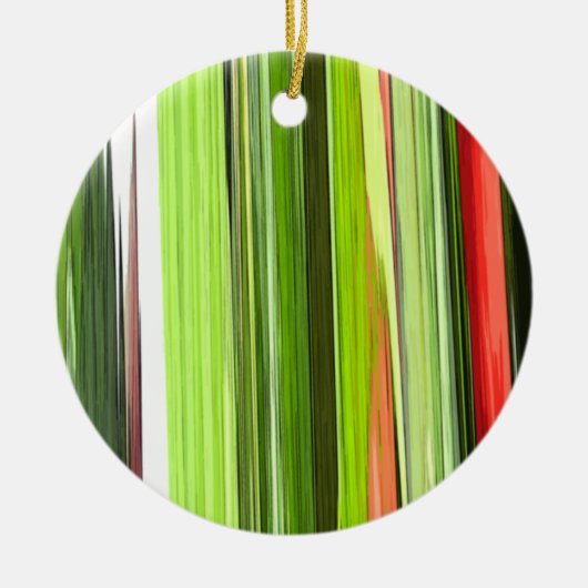 Verticaal groen Abstract 422 Keramisch Ornament (Voorkant)