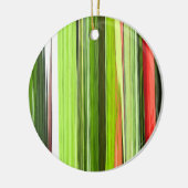 Verticaal groen Abstract 422 Keramisch Ornament (Links)