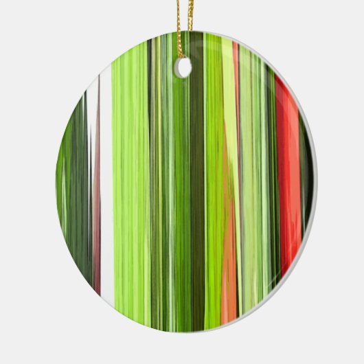 Verticaal groen Abstract 422 Keramisch Ornament (Links)