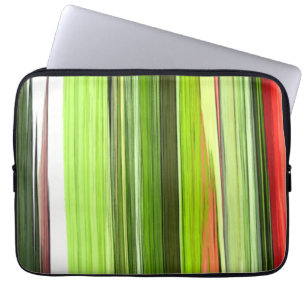 Verticaal groen Abstract 422 Laptop Sleeve