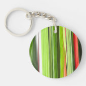 Verticaal groen Abstract 422 Sleutelhanger (Voorkant)