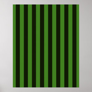 Verticaal groen en zwart, klassieke strips achterg poster
