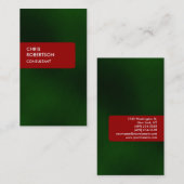 Verticaal groen rood aantrekkelijk Visitekaartje (Voorkant / Achterkant)