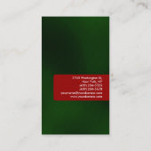 Verticaal groen rood aantrekkelijk Visitekaartje (Achterkant)