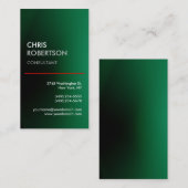 Verticaal groen rood lijnaantrekkelijk Visitekaart Visitekaartje (Voorkant / Achterkant)