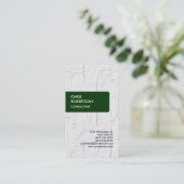 Verticaal Groen Stripe Brick-Visitekaartje Visitekaartje (Staand voorkant)