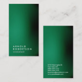 Verticaal groen uniek professioneel visitekaartje (Voorkant / Achterkant)