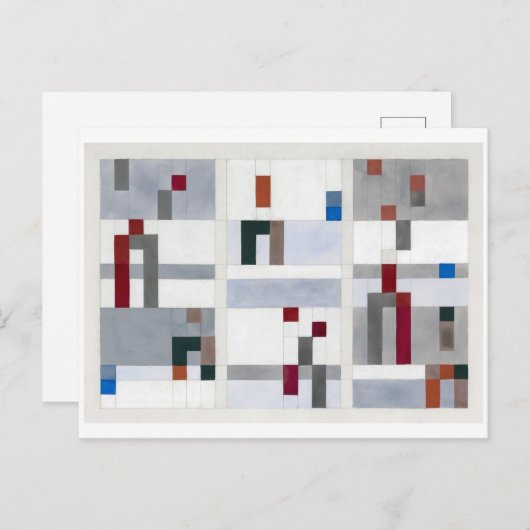 Verticaal horizontaal | Sophie Taeuber-Arp | Briefkaart (Voorkant / Achterkant)