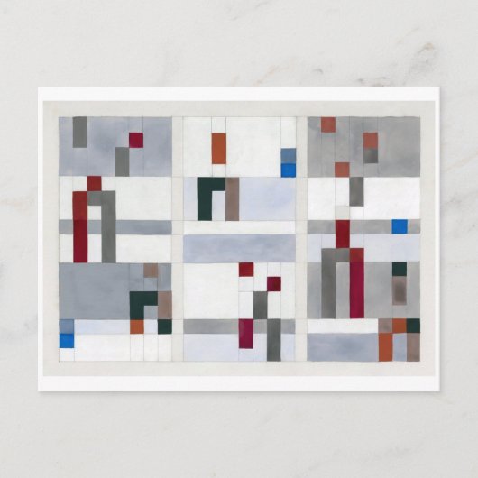 Verticaal horizontaal | Sophie Taeuber-Arp | Briefkaart (Voorkant)