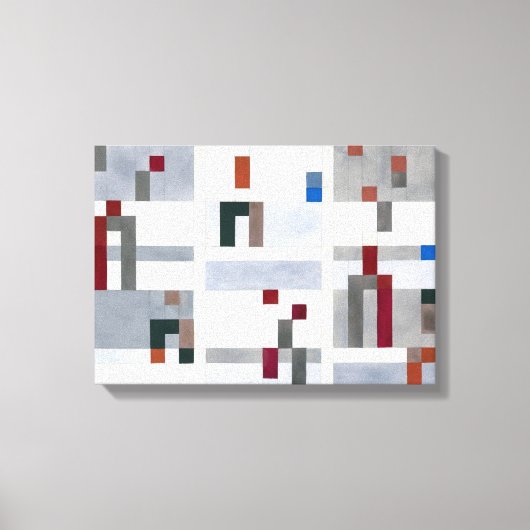Verticaal horizontaal | Sophie Taeuber-Arp | Canvas Afdruk (Voorkant)