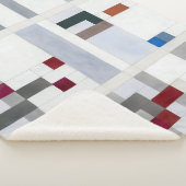 Verticaal horizontaal | Sophie Taeuber-Arp | Sherpa Deken (3/4)