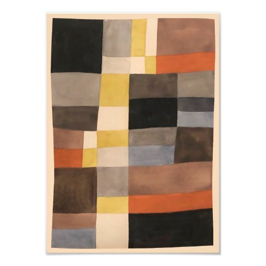 Verticaal-horizontale ritmes | Sophie Taeuber-Arp Foto Afdruk (Voorkant)