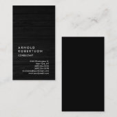 Verticaal houtaffectconsultant Visitekaartje (Voorkant / Achterkant)