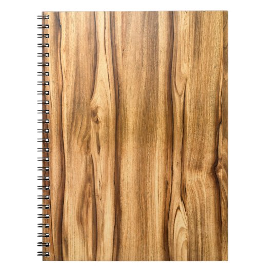 Verticaal houten grijspatroon notitieboek (Voorkant)