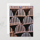 Verticaal houten lobster-traps briefkaart (Voorkant / Achterkant)