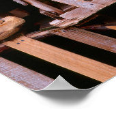 Verticaal houten lobster-traps poster (Hoek)