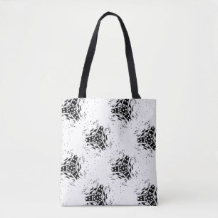 Verticaal, houtskool, duin tote bag