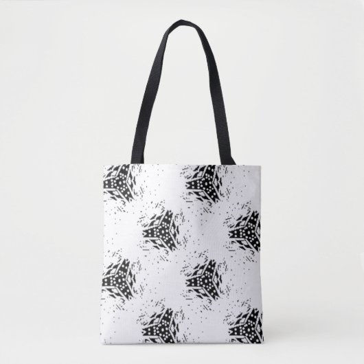 Verticaal, houtskool, duin tote bag (Voorkant)