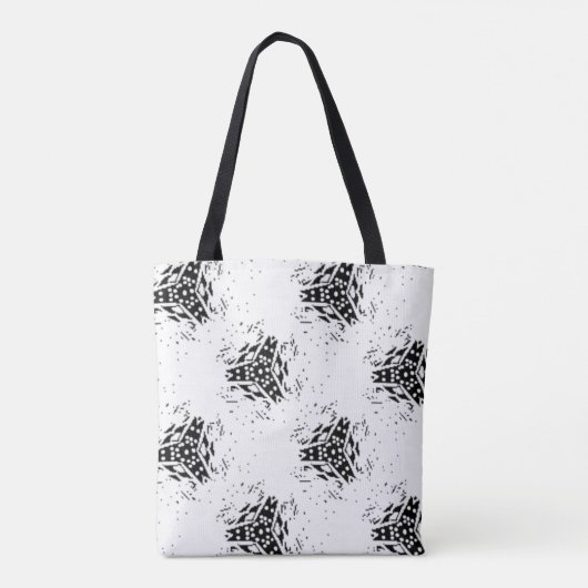 Verticaal, houtskool, duin tote bag (Achterkant)