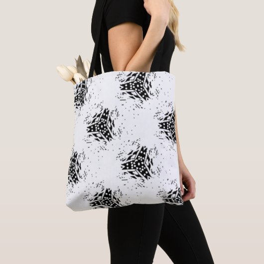 Verticaal, houtskool, duin tote bag (Dichtbij)