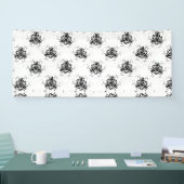 Verticaal, houtskool, duinbanner spandoek (Beurs)