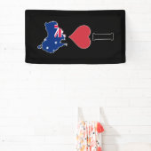 Verticaal I Love Australia / I Heart Australia Spandoek (Insitu)