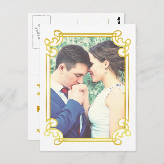 Verticaal ingeschakeld koppel briefkaart (Voorkant / Achterkant)