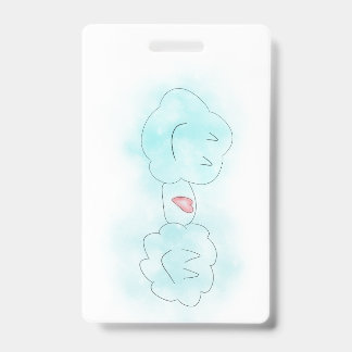 VERTICAAL, INKLAPBAAR - CLOUD LOVE BADGE