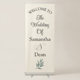 Verticaal Intrekbare Banner bruiloft welkomstbord Roll-up Banner
