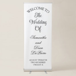 Verticaal Intrekbare Banner bruiloft welkomstbord Roll-up Banner