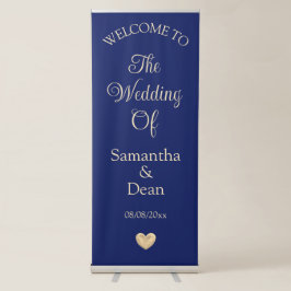 Verticaal Intrekbare Banner bruiloft welkomstbord Roll-up Banner