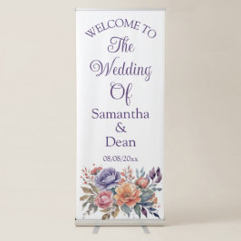 Verticaal Intrekbare Banner bruiloft welkomstbord Roll-up Banner