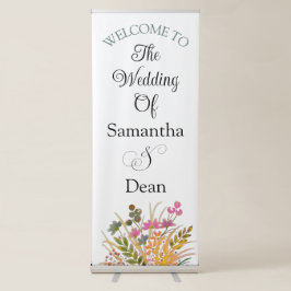 Verticaal Intrekbare Banner bruiloft welkomstbord Roll-up Banner