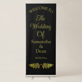 Verticaal Intrekbare Banner bruiloft welkomstbord Roll-up Banner
