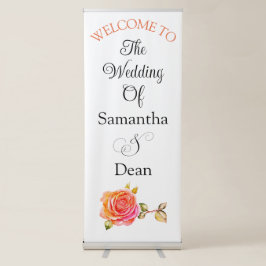 Verticaal Intrekbare Banner bruiloft welkomstbord Roll-up Banner
