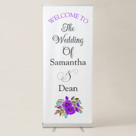 Verticaal Intrekbare Banner bruiloft welkomstbord Roll-up Banner