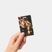 Verticaal Kaarslicht Event Badge – Aanpasbaar (Handheld)