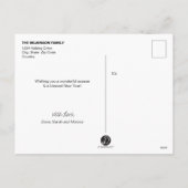 Verticaal kerstfeest 2020 familiefoto Collage Feestdagenkaart (Achterkant)