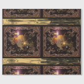 Verticaal kerstfeest Sint-Nicolaas Victoriaans Cadeaupapier (Vlak)