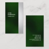 Verticaal kleurrijk Visitekaartje met grijze strep (Voorkant / Achterkant)