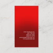 Verticaal kleurrijk Visitekaartje rode grijze stre (Achterkant)