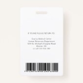 Verticaal lpn, geautoriseerde praktijkverpleegkund badge (Achterkant)