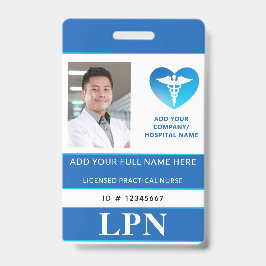 Verticaal lpn, geautoriseerde praktijkverpleegkund badge