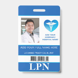 Verticaal lpn, geautoriseerde praktijkverpleegkund badge