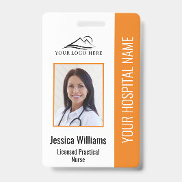 Verticaal LPN-gelicentieerd praktisch zurenfoto-ID Badge
