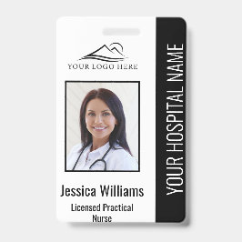 Verticaal LPN-gelicentieerd praktisch zurenfoto-ID Badge