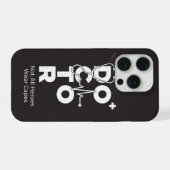 Verticaal Medisch Stethoscoop Ontwerp Dokter iPhone Hoesje (Achterkant horizontaal)